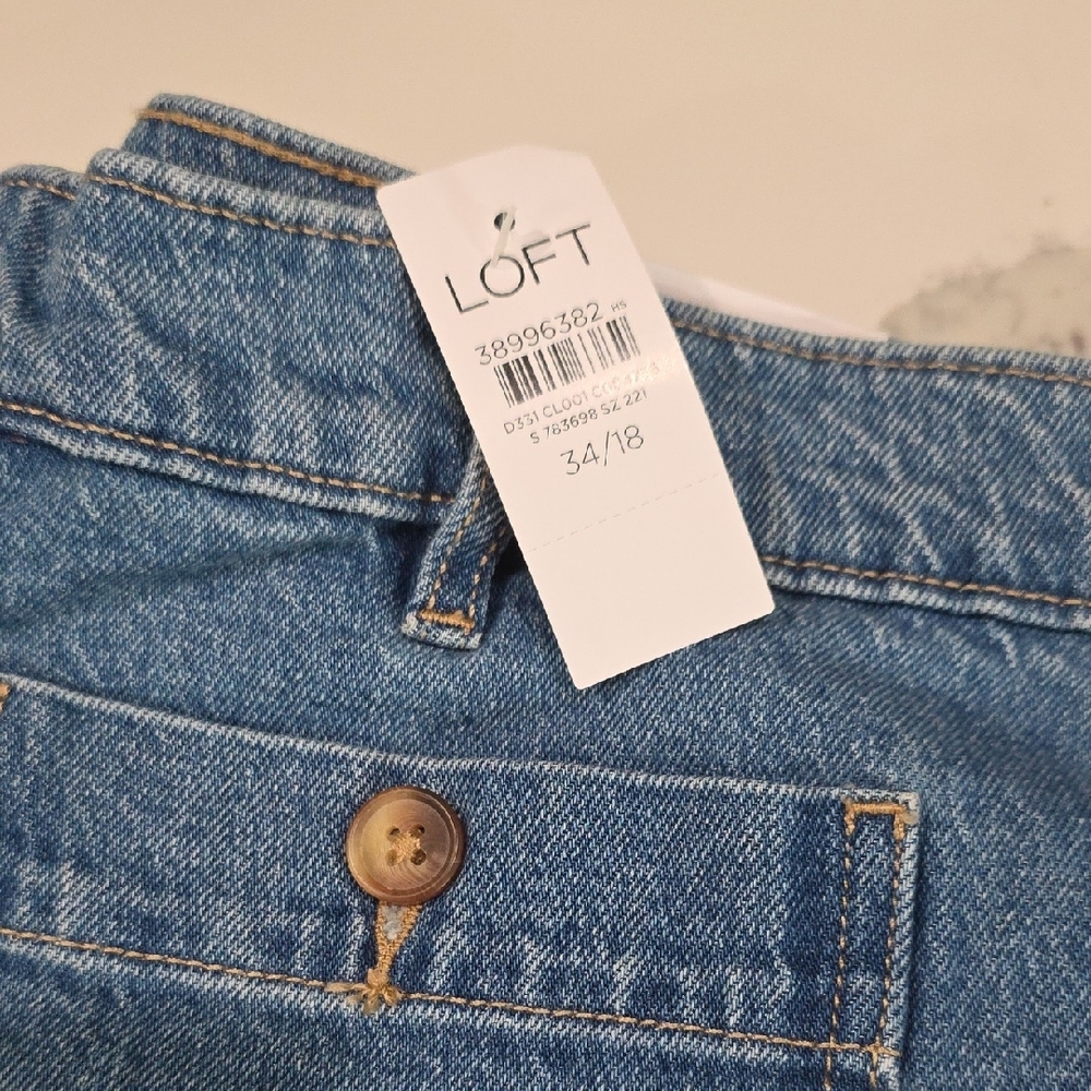 LOFT Blue Flare & Wide Leg Jeans - Picture 2 of 3